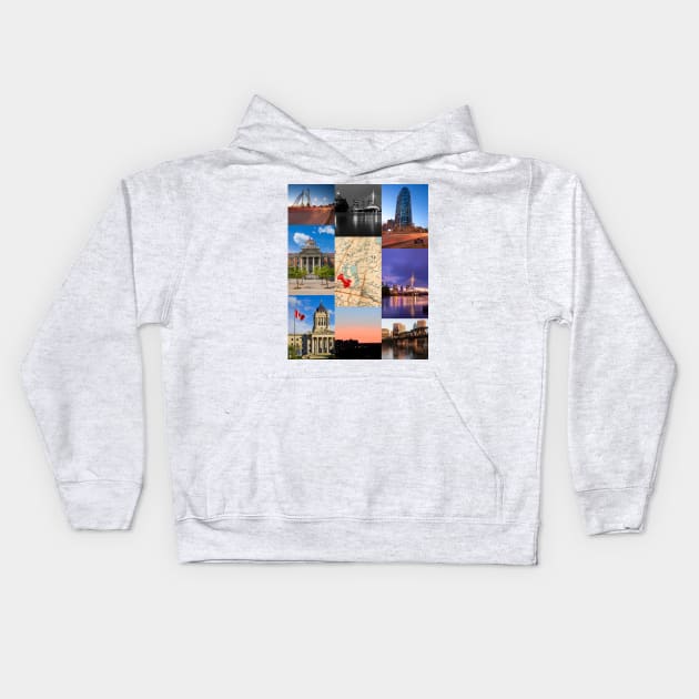 Winnipeg Art Kids Hoodie by madiwestdal